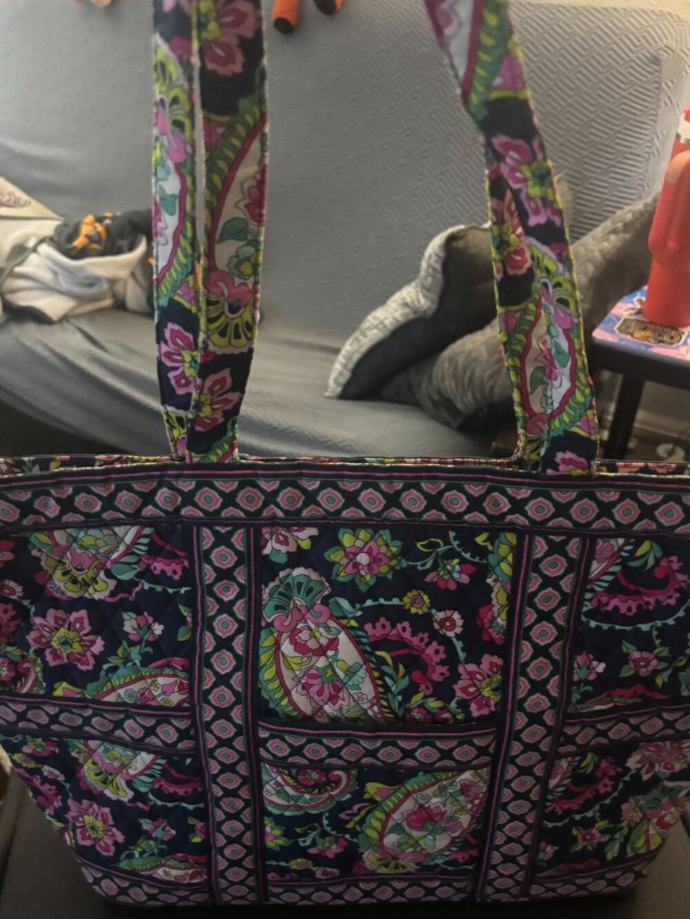 Large Pink Paisley Tote( SOLD) - Picture 2 of 2